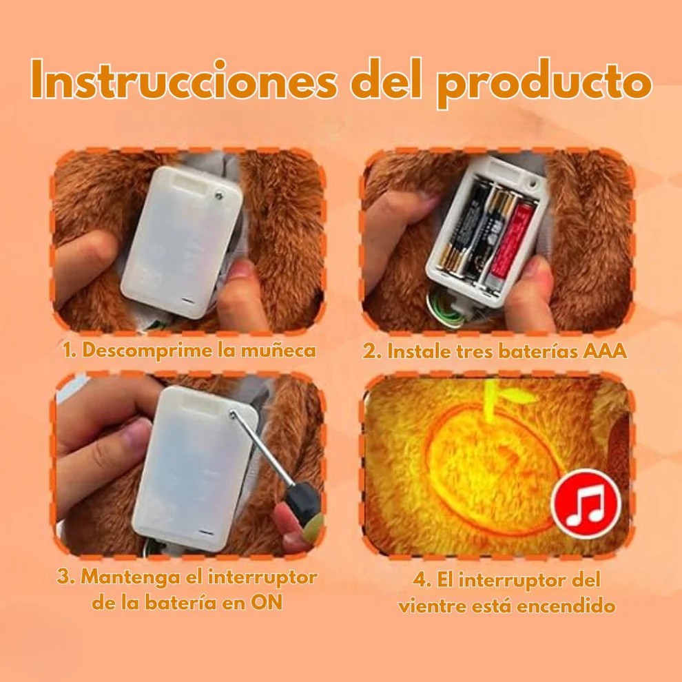 PELUCHE CAPIBARA INTERACTIVO – RESPIRA, ILUMINA Y RELAJA