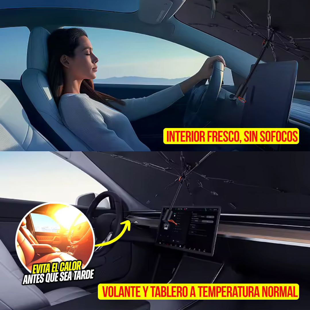 Parasol universal portátil para parabrisas de carro