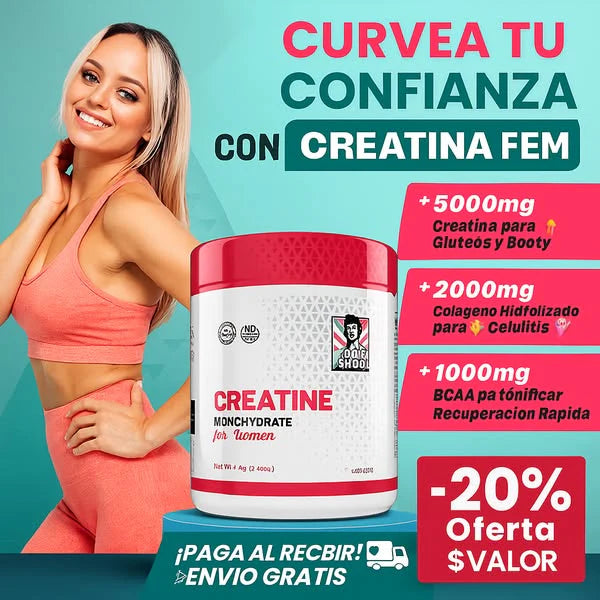 🍑 CREATINA MONOHIDRATADA 5 EN 1 (+COLÁGENO) 🍑